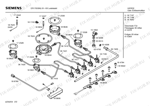 Взрыв-схема плиты (духовки) Siemens ER17053NL Siemens - Схема узла 02