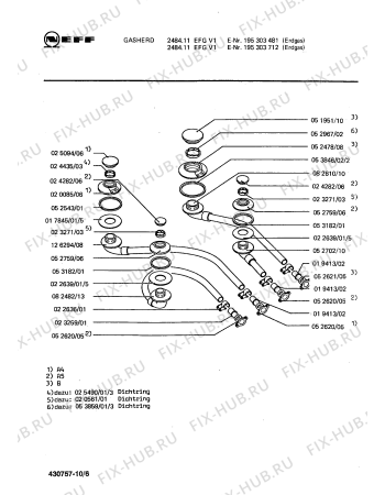Взрыв-схема плиты (духовки) Neff 195303481 2484.11EFGV1 - Схема узла 07