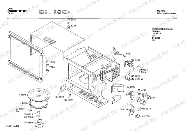 Схема №4 0750491047 MG820 с изображением Переключатель для свч печи Bosch 00027903