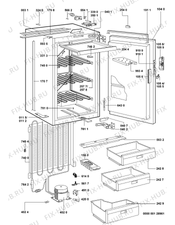 Схема №1 GKI 9000/A с изображением Дверь для холодильника Whirlpool 481241619657