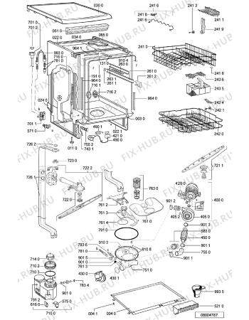 Схема №2 ADP 6746 WH с изображением Панель для электропосудомоечной машины Whirlpool 481245373309