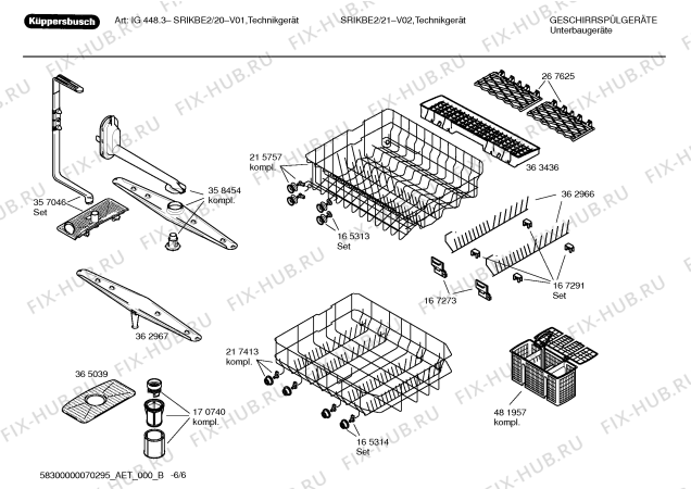 Схема №4 SRIKBE2 с изображением Инструкция по эксплуатации для посудомоечной машины Bosch 00592950