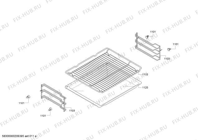 Схема №6 CC3M60050 с изображением Инструкция по эксплуатации для плиты (духовки) Bosch 18036058