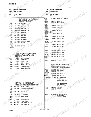 Взрыв-схема телевизора Siemens FC5400 - Схема узла 06