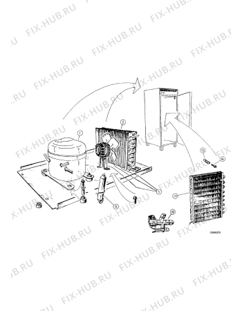 Взрыв-схема холодильника Electrolux UKK540RF - Схема узла Functional parts