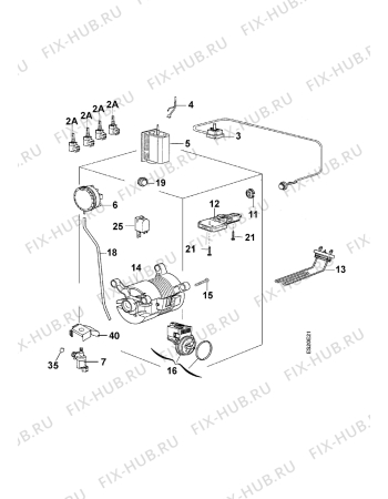 Взрыв-схема стиральной машины Aeg Electrolux LAV44810 - Схема узла Electrical equipment 268