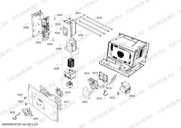 Схема №2 BM451710 с изображением Планка для электропечи Bosch 11008714
