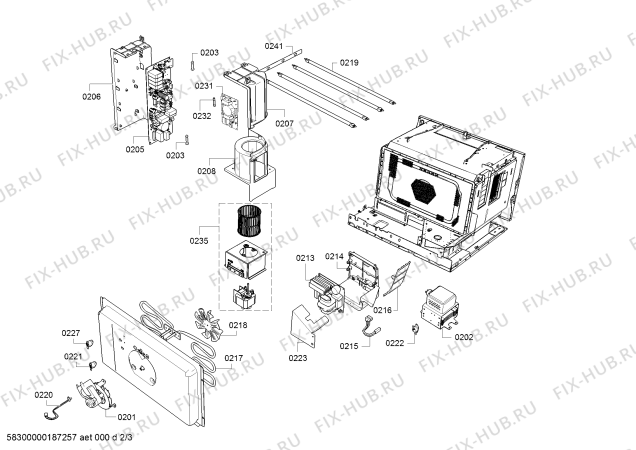 Схема №2 BM451710 с изображением Планка для электропечи Bosch 11008720