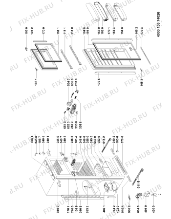 Схема №1 ART 399/A с изображением Декоративная панель для холодильной камеры Whirlpool 481946078713