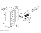Схема №3 GSN28V43 с изображением Дверь для холодильника Bosch 00249466