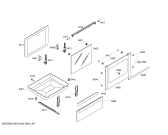 Схема №5 HCE743450G с изображением Стеклокерамика для электропечи Bosch 00249644