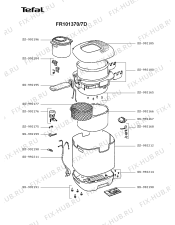 Схема №1 FR101370/7D с изображением Всякое для тостера (фритюрницы) Tefal SS-992180