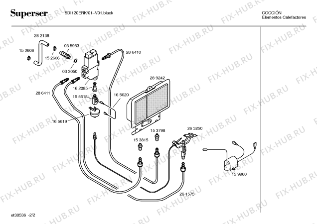 Схема №2 5DI120ERK с изображением Анализатор воздуха для электрообогревателя Bosch 00263250