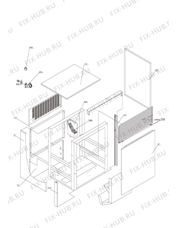 Схема №3 AGS 850/WP с изображением Сосуд для холодильника Whirlpool 482000011117