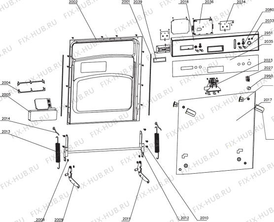 Схема №3 DEDW60SI с изображением Дверка для посудомойки DELONGHI DAU1590040