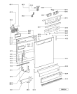Схема №2 GSF 2988 SG с изображением Панель для посудомоечной машины Whirlpool 481245372494