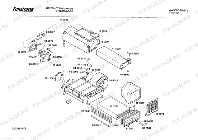 Схема №4 CT22000 с изображением Переключатель для сушилки Bosch 00056914