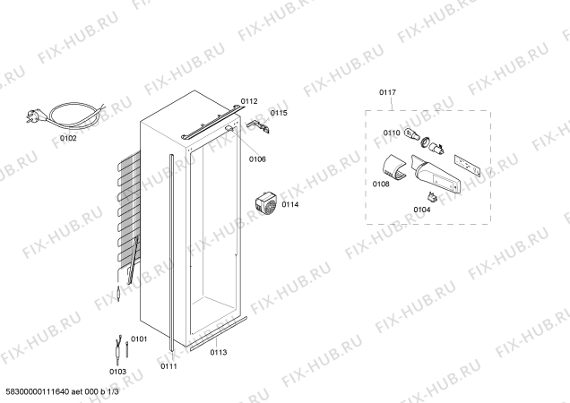 Схема №2 KI32R440 с изображением Кабель для холодильника Bosch 00492683