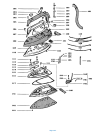 Схема №3 STIRELLA 504/S2 BIANCA-GRIGIA с изображением Клавиша для электроутюга DELONGHI SC25040031