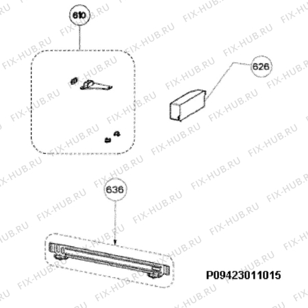 Взрыв-схема вытяжки Aeg X59163MD1 - Схема узла Accessories