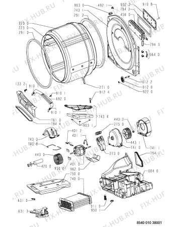 Схема №2 ASC 16 с изображением Кнопка Whirlpool 481241458245