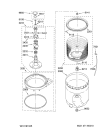 Схема №7 3UATW4605TQ с изображением Винт для стиральной машины Whirlpool 480110100242