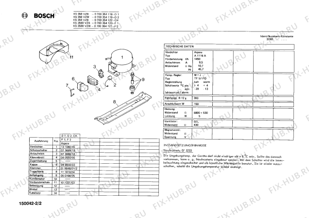Взрыв-схема холодильника Bosch 0700354122 KS358VZB - Схема узла 02