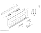 Схема №4 S41M63N0GB с изображением Передняя панель для посудомоечной машины Bosch 00706100