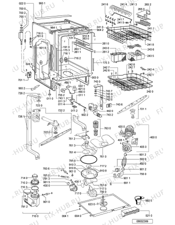 Схема №2 GSI 6988 C-IN с изображением Панель для электропосудомоечной машины Whirlpool 481245371323
