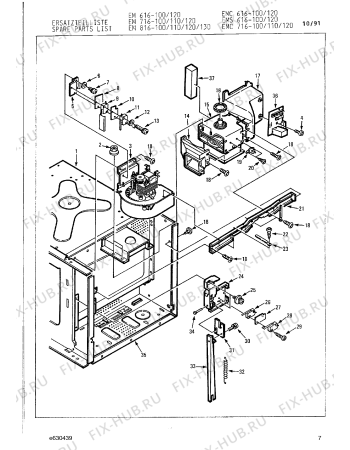 Схема №19 EM714100 с изображением Втулка для микроволновки Bosch 00320511