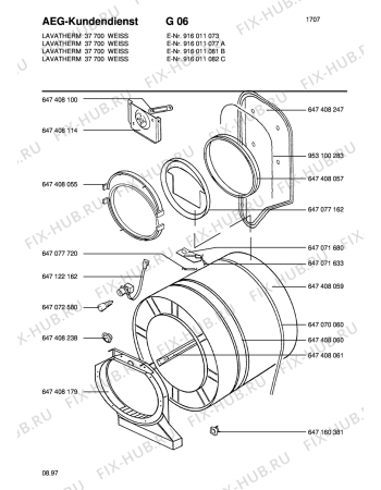 Взрыв-схема стиральной машины Aeg LTH37700EU - Схема узла Section2