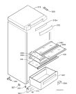 Схема №1 S2773KAS1 с изображением Полка для холодильника Aeg 2251186405