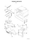 Схема №5 GB5525PEAW с изображением Обрамление полки для холодильной камеры Whirlpool 481201230814