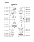 Схема №5 DFC841(5) с изображением Часть корпуса для кухонного измельчителя Moulinex MS-5883901