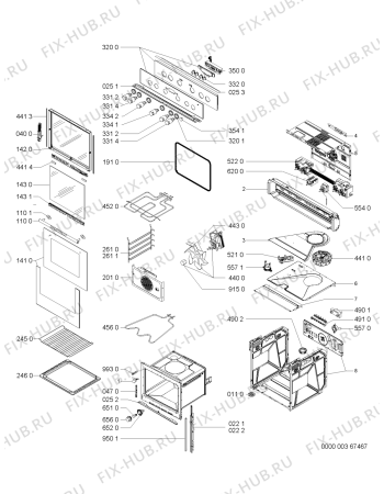 Схема №1 EMZD 6260/AL с изображением Клавиша для плиты (духовки) Whirlpool 481241279376