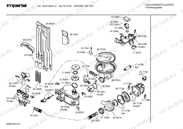 Схема №6 SGVIME2 8104200 с изображением Кнопка для электропосудомоечной машины Bosch 00176691