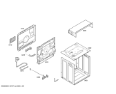 Схема №4 3HT511X с изображением Передняя часть корпуса для духового шкафа Bosch 00661865