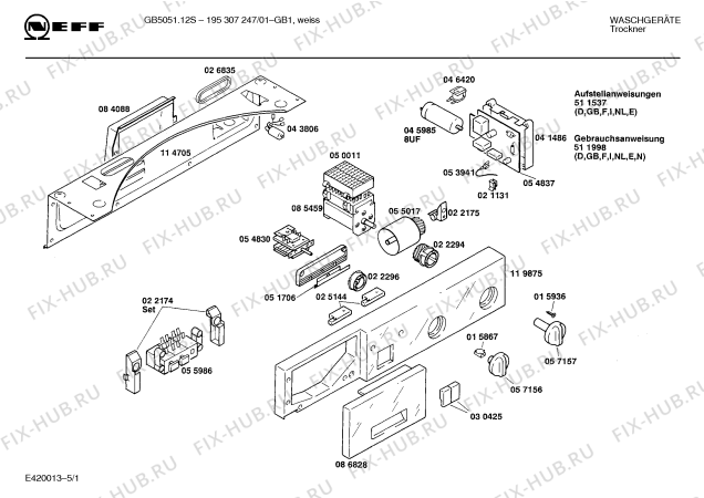 Схема №4 R3150W0GB GB-5051.12S с изображением Ручка выбора программ для электросушки Bosch 00057157