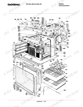 Схема №12 EB846920RK с изображением Панель для духового шкафа Bosch 00290884
