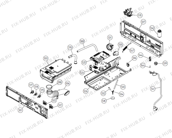 Взрыв-схема стиральной машины Gorenje FTL 33 SE   -White (336241, WM44ASE) - Схема узла 05