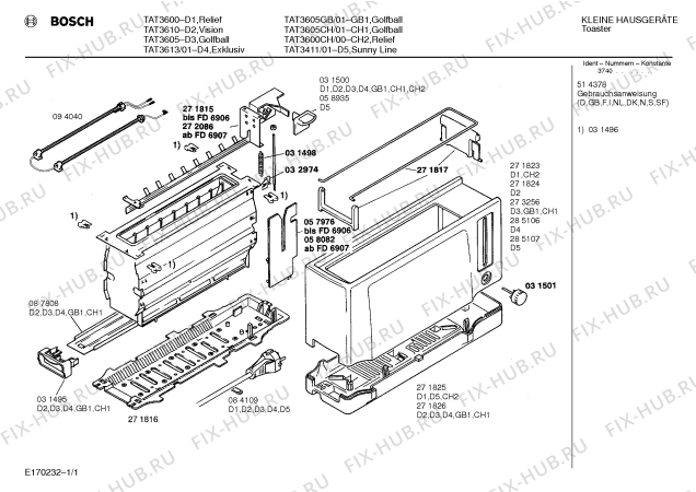 Схема №1 TAT3705CH с изображением Переключатель для тостера (фритюрницы) Bosch 00031501