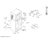 Схема №3 KDN32X73 с изображением Дверь морозильной камеры для холодильной камеры Bosch 00686103