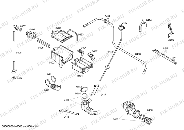 Взрыв-схема стиральной машины Siemens WM14E483FF E14.48 - Схема узла 04