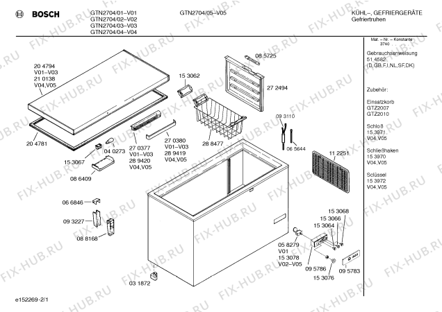 Схема №2 GTN2705TR с изображением Крышка для холодильной камеры Bosch 00210138