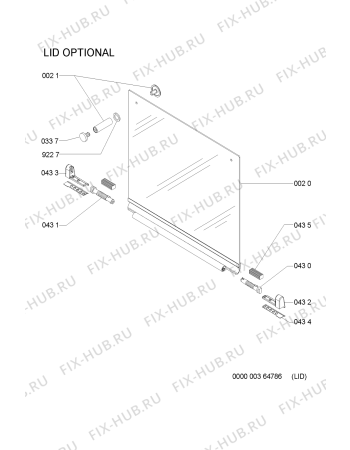 Схема №2 AKT 637/IX с изображением Решетка на поверхность для плиты (духовки) Whirlpool 481245838447