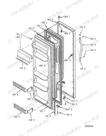 Схема №9 ARG 458/WP с изображением Панель ящика для холодильной камеры Whirlpool 481944278241