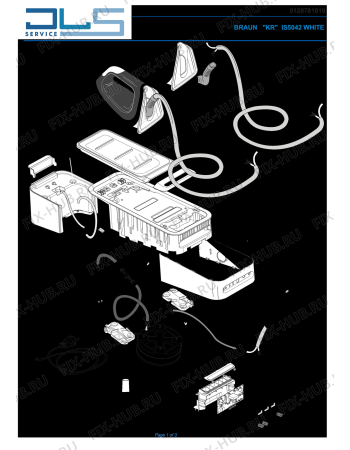 Схема №1 CareStyle 5 IS 5042 с изображением Труба для электроутюга BRAUN 5012810451