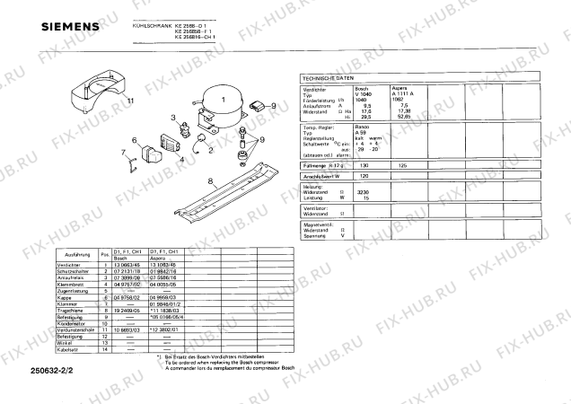 Взрыв-схема холодильника Siemens KE256858 - Схема узла 02