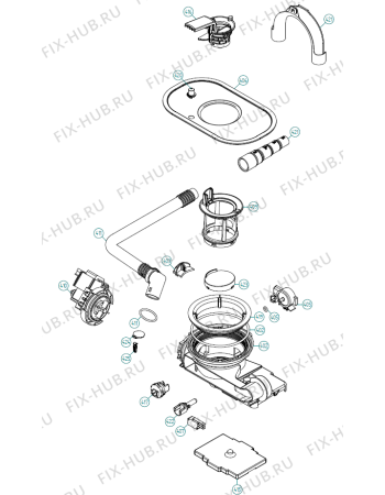 Взрыв-схема посудомоечной машины Gorenje FDW8214 IT   -Titanium (417619, DW90.2) - Схема узла 04