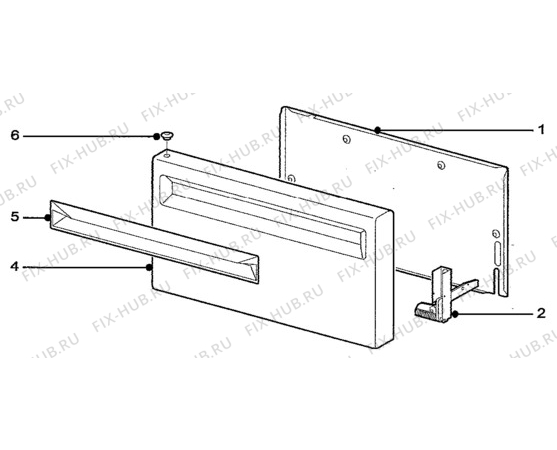 Взрыв-схема комплектующей Tricity Bendix SB200NA/1 - Схема узла H10 Grill door assy